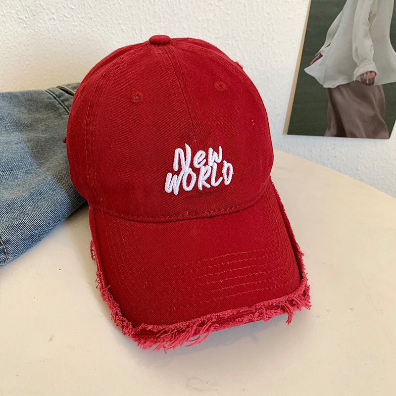 Unisex Distressed Signature Baseball Cap Skanto