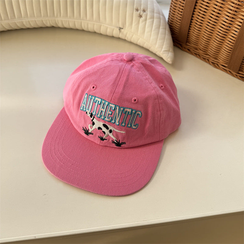 Kvinnebrodert ku grafikk baseball cap Skanto