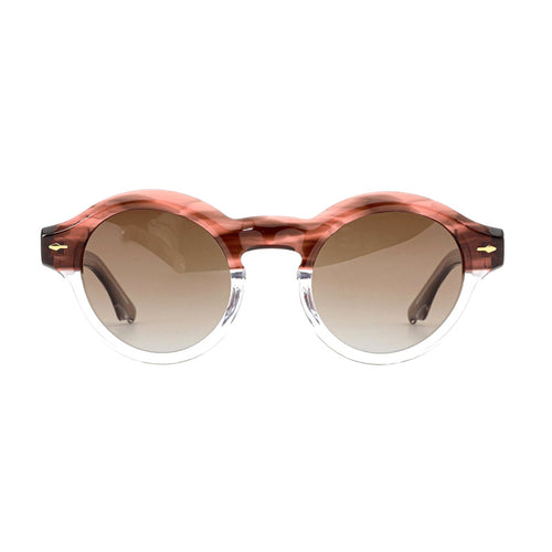 Dame solbrille i elegant retro-design med robust ramme Skanto