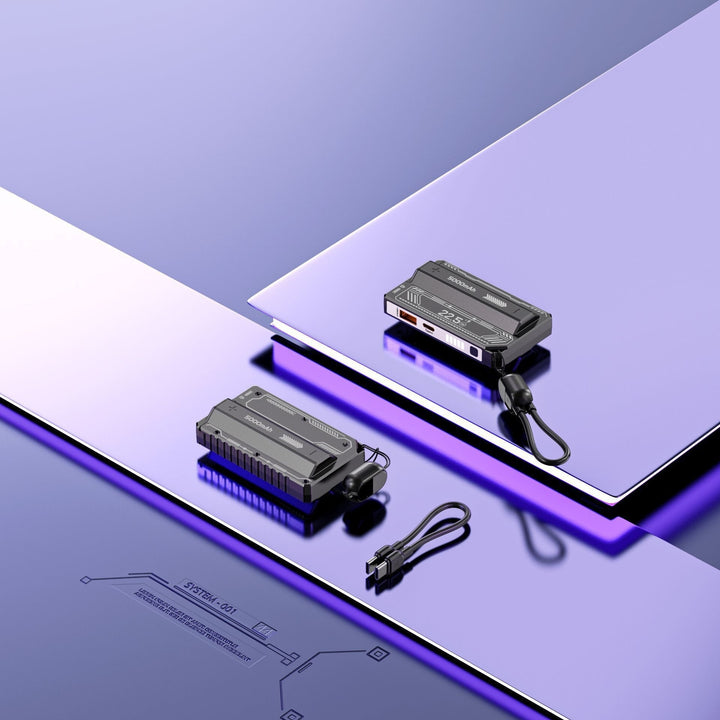 Høyytelses powerbank med flere hurtigladeporter Skanto