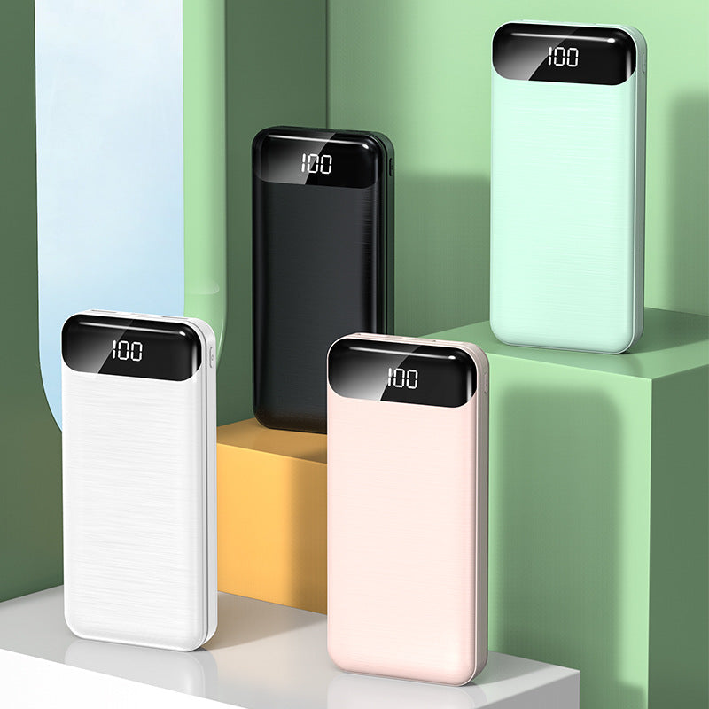 Ultra-slank Powerbank med LCD-skjerm og hurtigladingsfunksjon Skanto