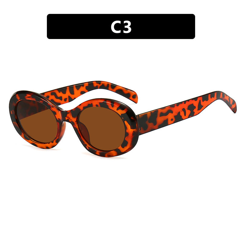 Damer trendy, transparente solbriller Skanto