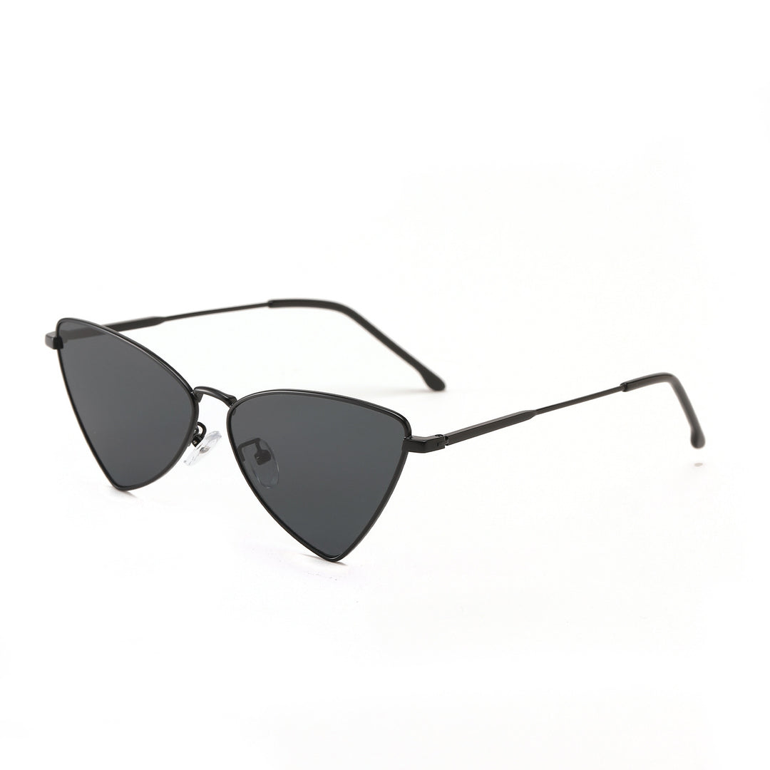 Dame trendy Cat-Eye solbriller med gullige detaljer Skanto