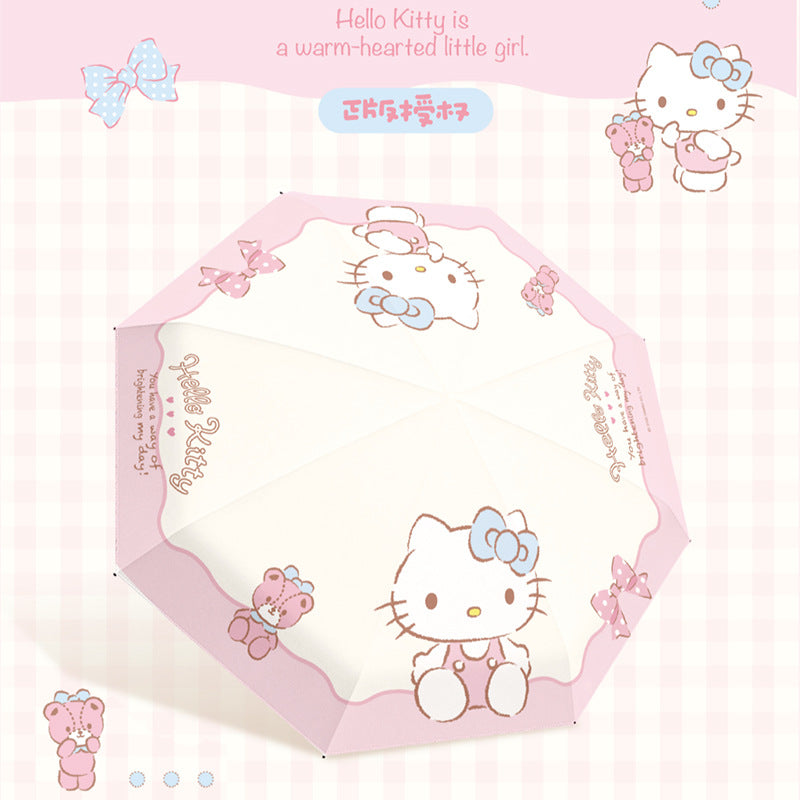 Dame falregnparaply med eksklusiv Hello Kitty-design og praktisk bæremekanisme Skanto