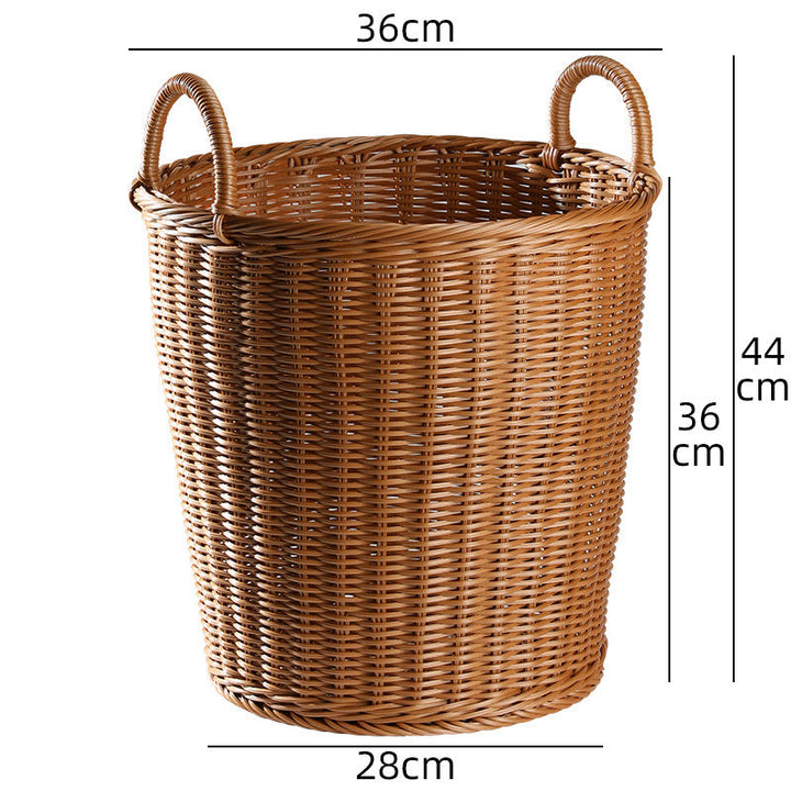 Premium Håndvevd Rattan Oppbevaringskurv Skanto