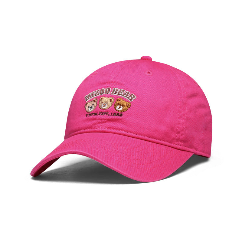 Dame leken bomull caps med brodert dyredesign Skanto