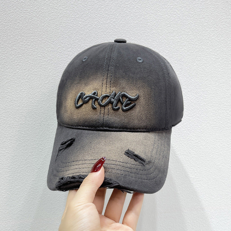 Herre Slitt Foran Brodert Baseball Caps Skanto