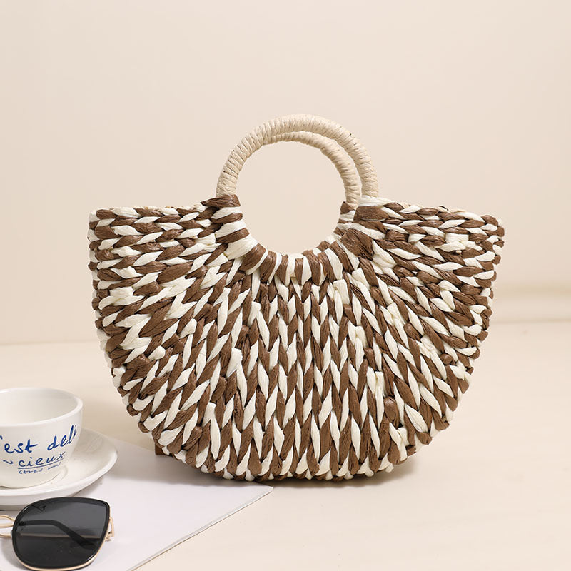 Braided basket bag with unique design Skanto
