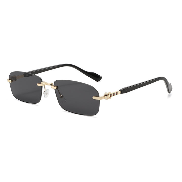 Men's Sleek Geometric Frame Sunglasses Skanto