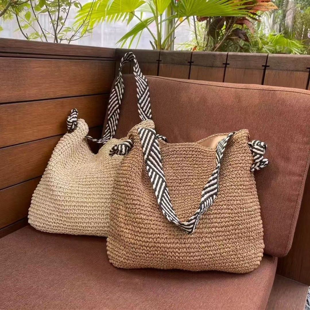 Stor håndvevd kurv shopper Skanto
