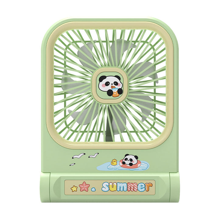 Dame Bærbar Mini-Vifte i leken Panda-design Skanto