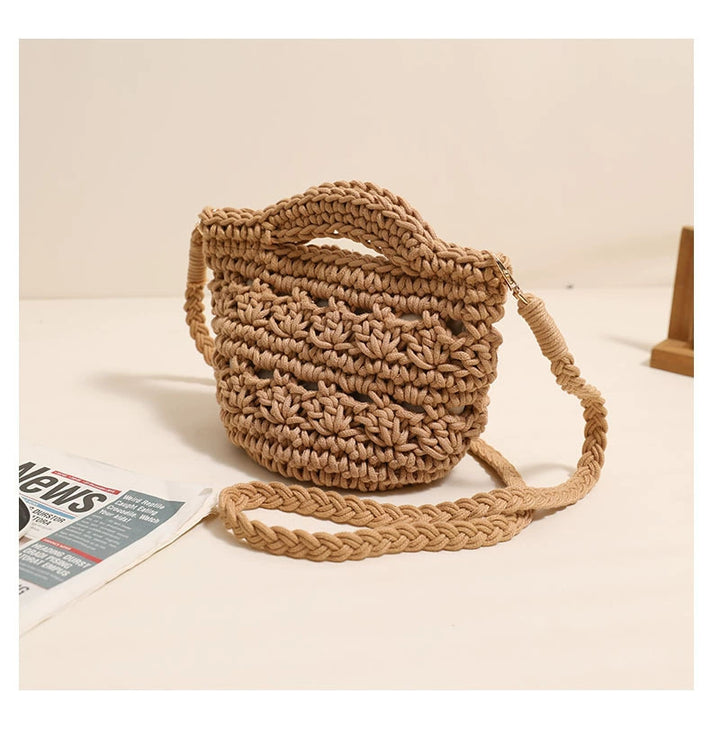 Handmade macrame shoulder bag with unique design Skanto
