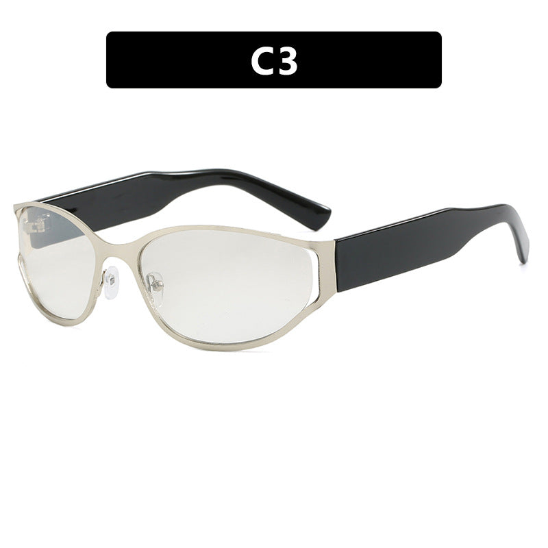 Women's modern sunglasses with elegant contours and protective UV filter Skanto