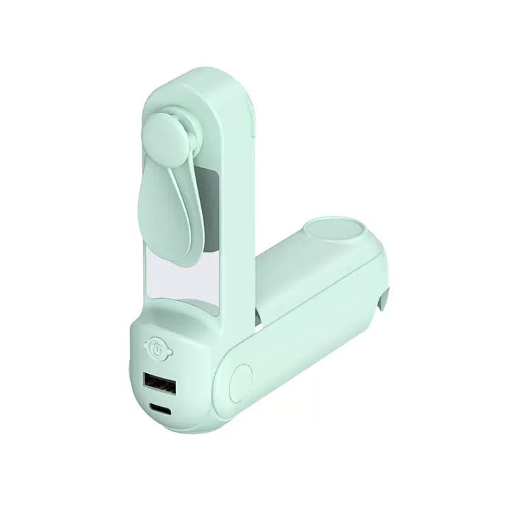 Kvinnens bærbare håndvifte med LED-skjerm og USB-lading funksjon Skanto