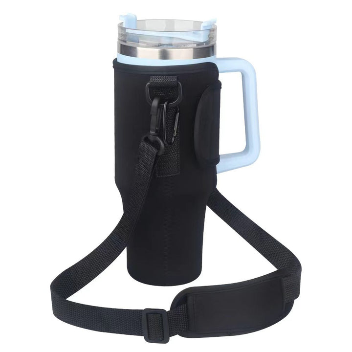 Dame moderne og glitrende drikkeflaske med skulderveske Skanto