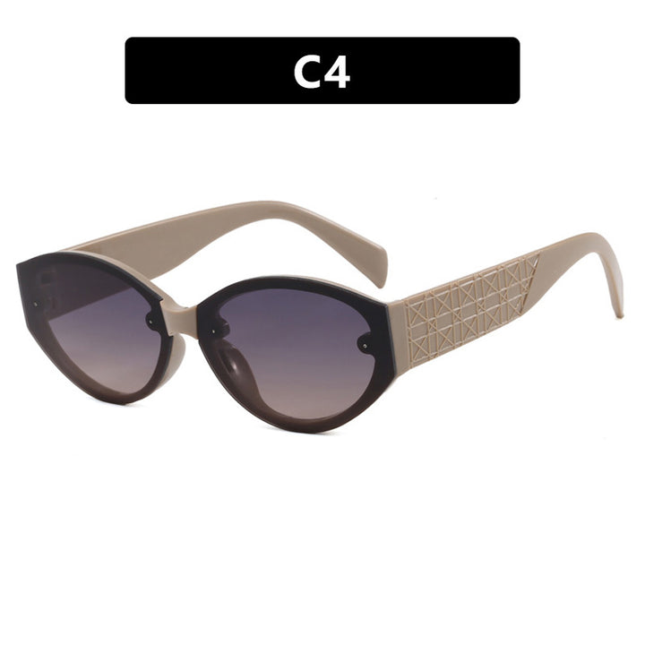 Women's Extravagant Cat-Eye Sunglasses with Textured Frame Skanto
