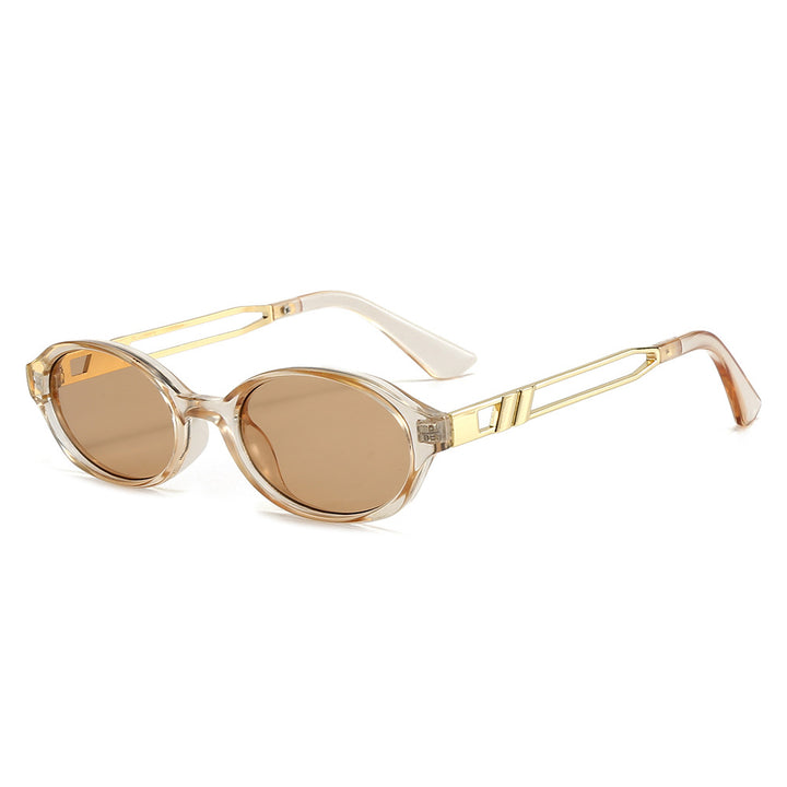 Dame Elegant solbrille i luksuriøst skilpadde-design med gullfargede metallakenter Skanto