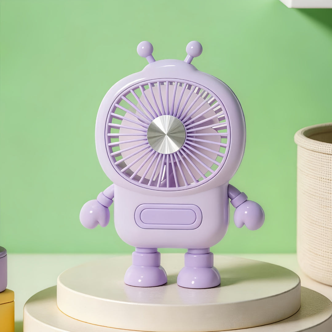 Damer Bærbar Robot-vifte med USB-ladingsfunksjon og fleksibelt design Skanto