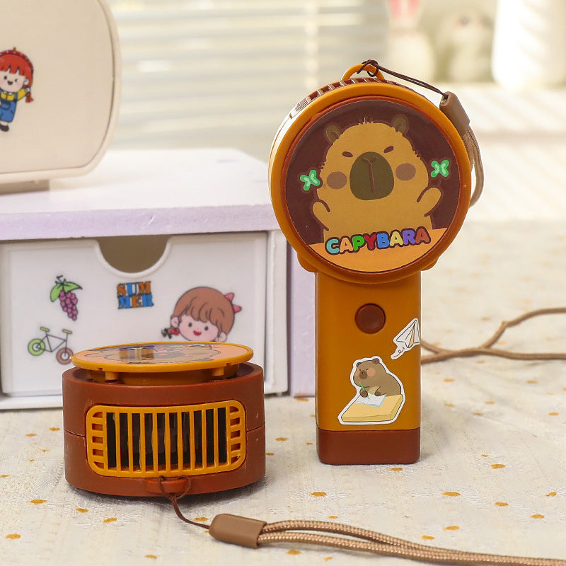 Bærbar Usb Mini Vifte med Kreativt Capybara-design Skanto