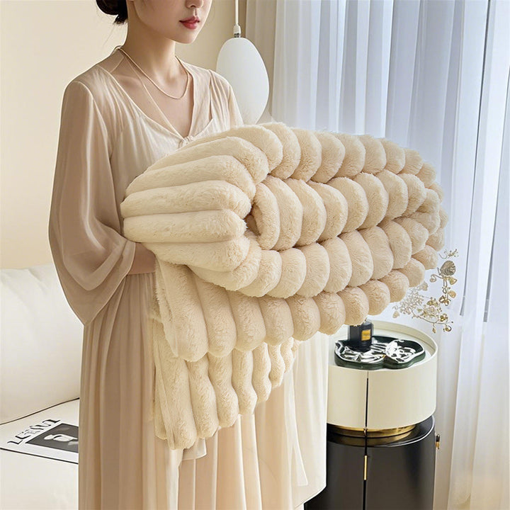 Dame luksus fleece-pledd Skanto