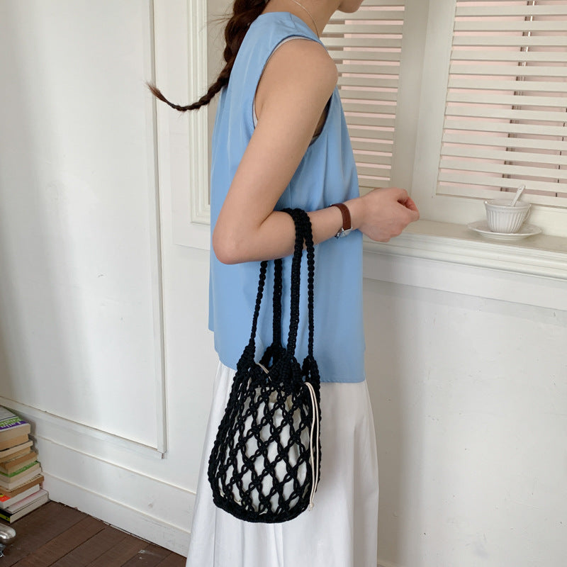 Stilig Makramee Tote Bag Skanto
