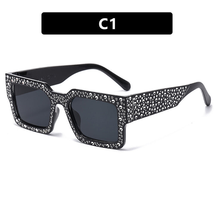 Women's extravagant sunglasses with sparkling accent Skanto