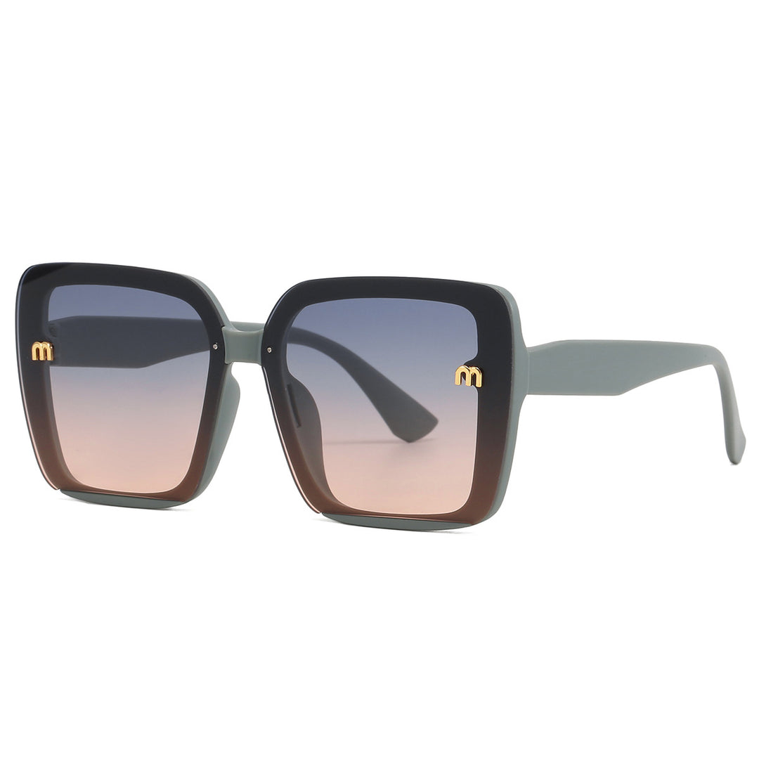 Dame kvadratisk solbrille med elegant ramme Skanto