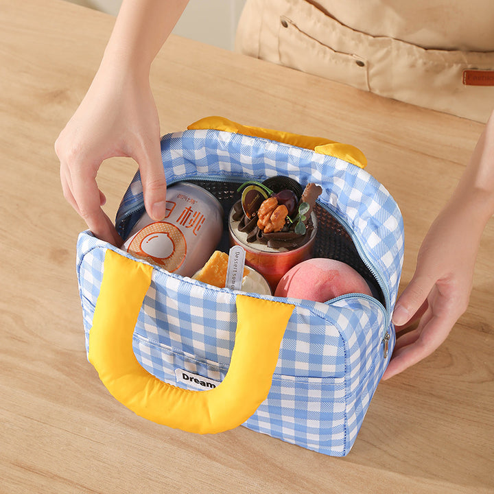 Insulated Lunch Bag With Colorful Handles Skanto
