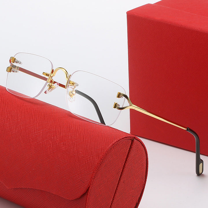 Dame designer solbriller med elegant metallramme og polariserte glass Skanto