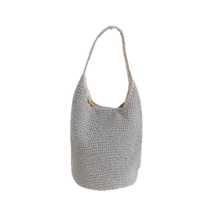 Handmade tote bag in modern net design Skanto