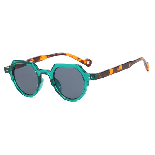 Women's geometric sunglasses with protective UV filter and robust frame Skanto