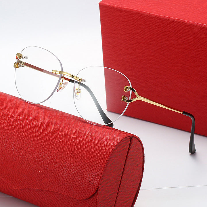 Damer elegant Cat-Eye solbriller med gullsenter og UV-beskyttelse Skanto
