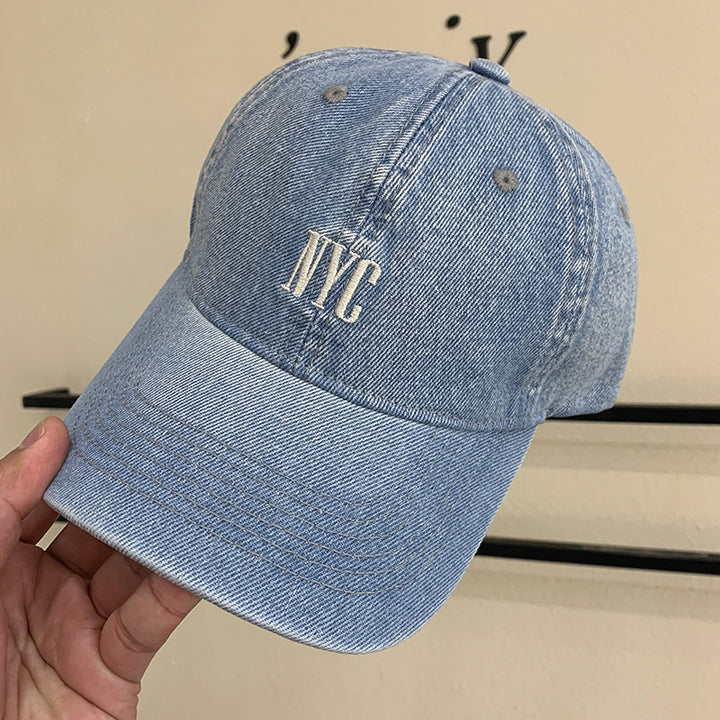 Kvinne Vintage-inspirert Denim Baseball Caps Skanto