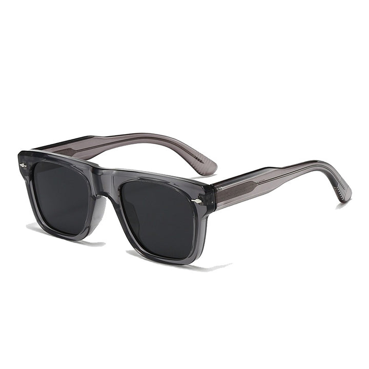 Dame Motefull solbrille i moderne kvadratisk design Skanto
