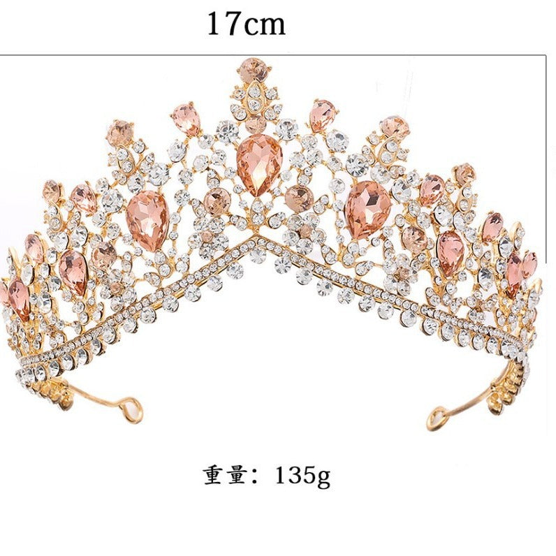 Damer Glamourøs Tiara med Strass- og Krystallpynt Skanto