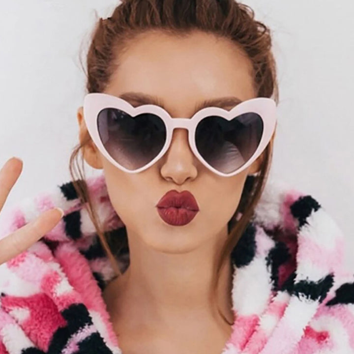 Women's heart-shaped sunglasses with polarized lenses and high-quality plastic frame Skanto