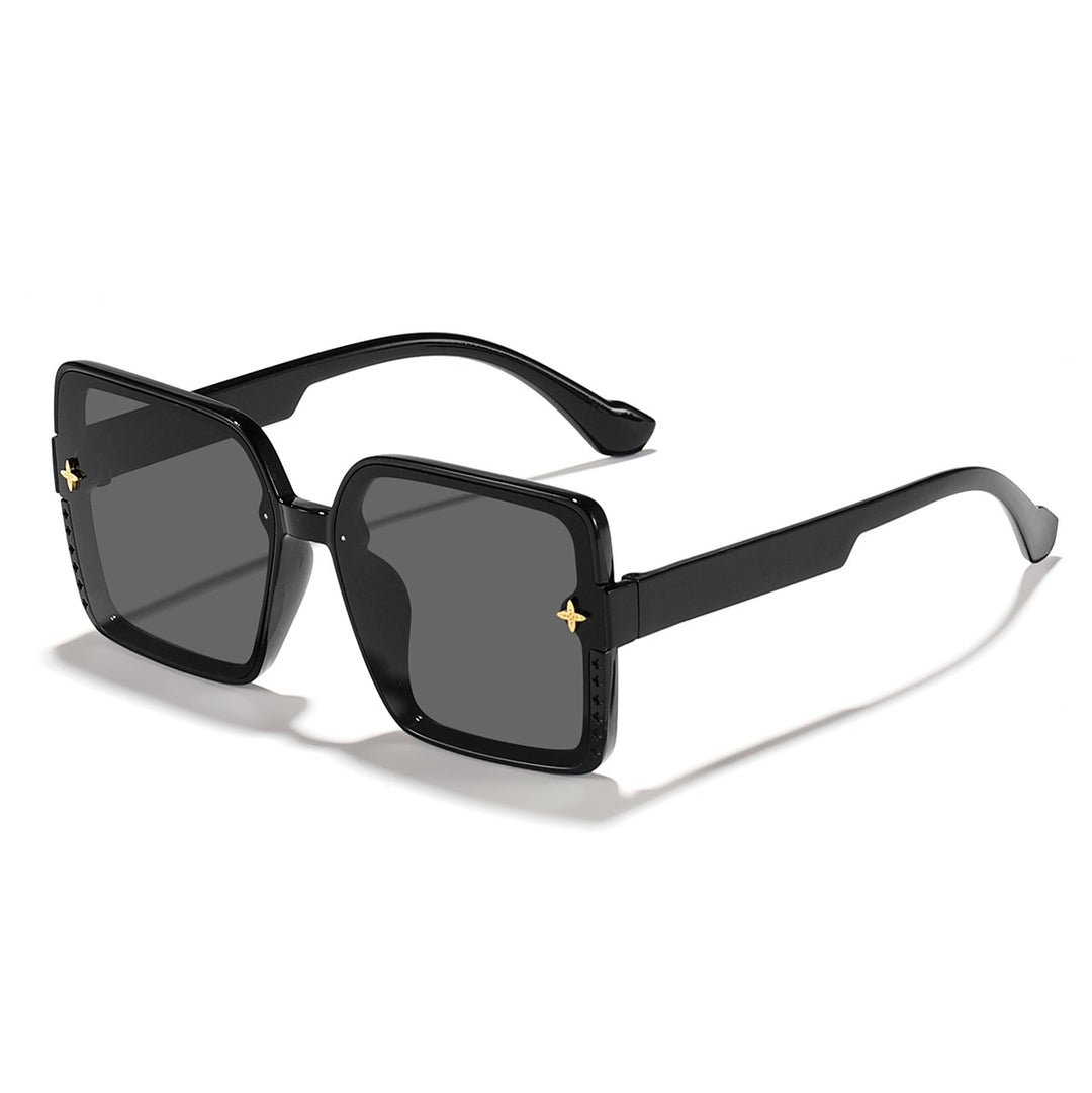 Dame kvadratisk solbrille med høykvalitets rammedesign og UV-beskyttelse Skanto