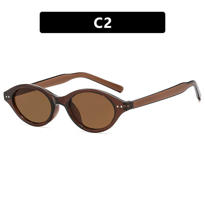 Women's cat-eye sunglasses with unique pattern Skanto