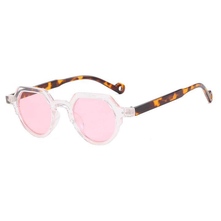 Women's geometric sunglasses with protective UV filter and robust frame Skanto