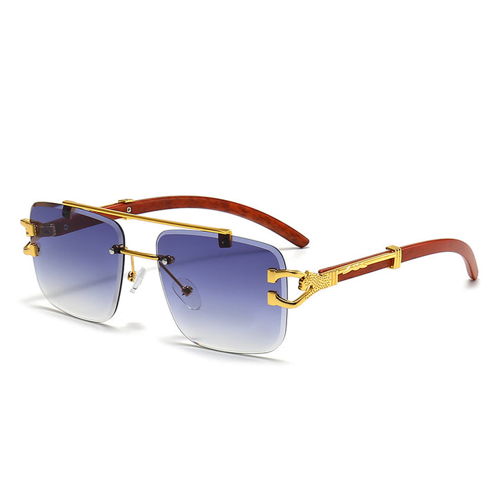 Dame moteriktig brille med stilfull treramme Skanto