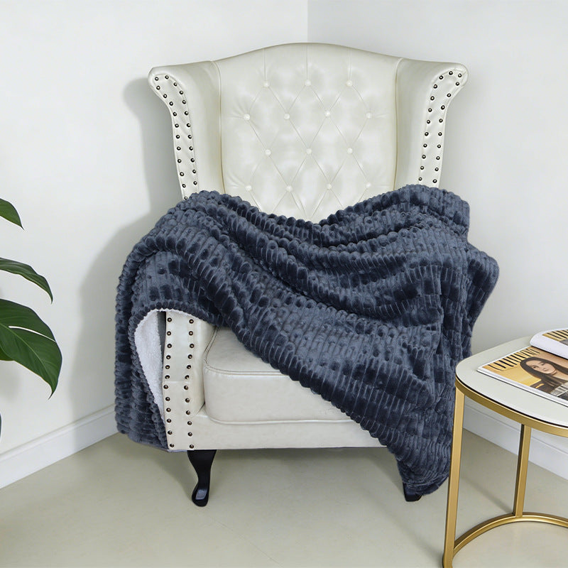 Dame Koselig Struktur-Fleece-Teppe Skanto