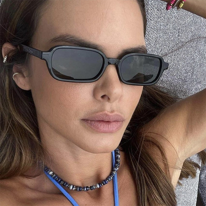 Women's square sunglasses with unique, extravagant design and UV protection Skanto