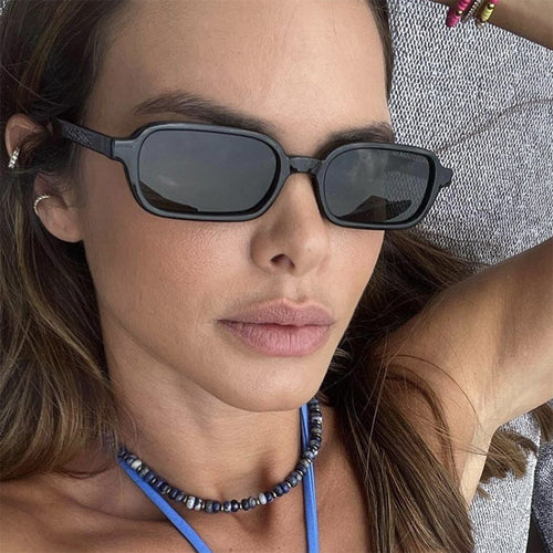 Women's square sunglasses with unique, extravagant design and UV protection Skanto