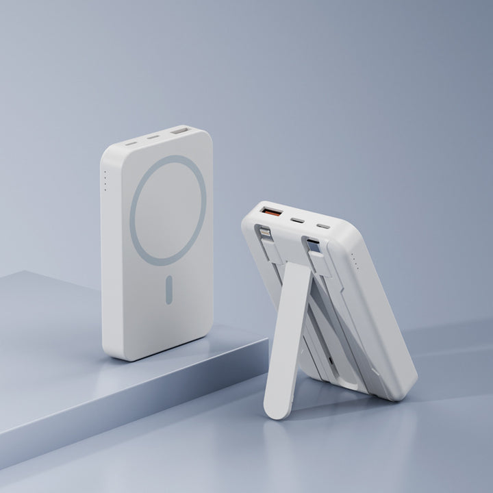 Bærbar Powerbank med 15W Trådløs ladefunksjon Fra Skanto