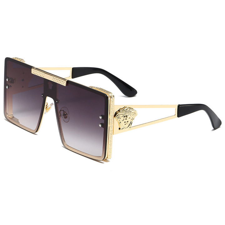 Dame oversized luksuriøs solbrille med filigran designelement Skanto