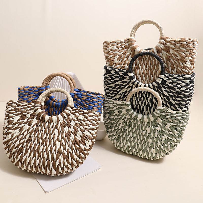 Braided basket bag with unique design Skanto