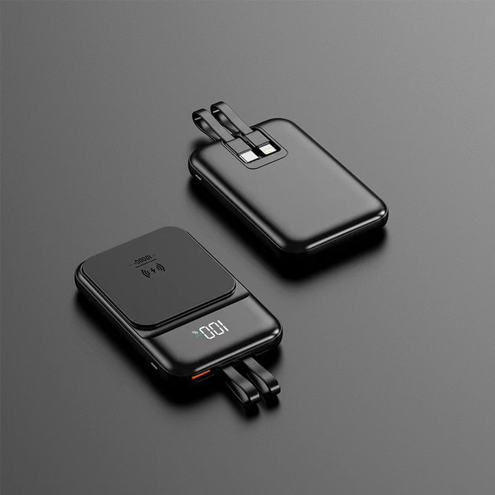 Multifunksjonell Trådløs Powerbank med Innebygd Stativ Skanto