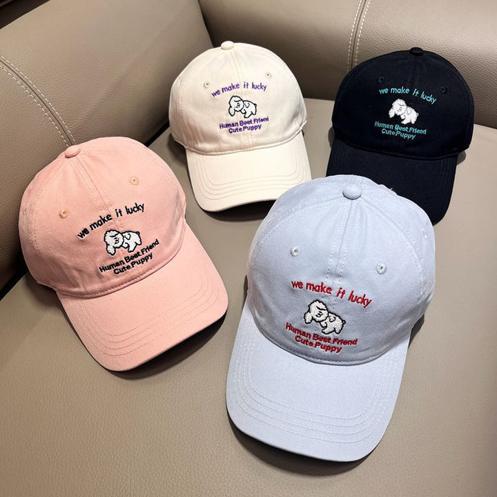 Herre Casual Brodert Valp Design Baseball Caps Skanto