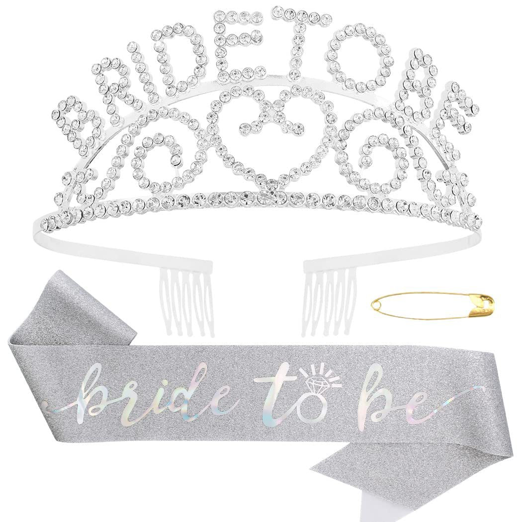 Dame Glitrende Tiara med Hjerte Motiver Skanto