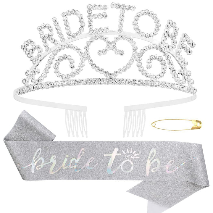 Dame Glitrende Tiara med Hjerte Motiver Skanto